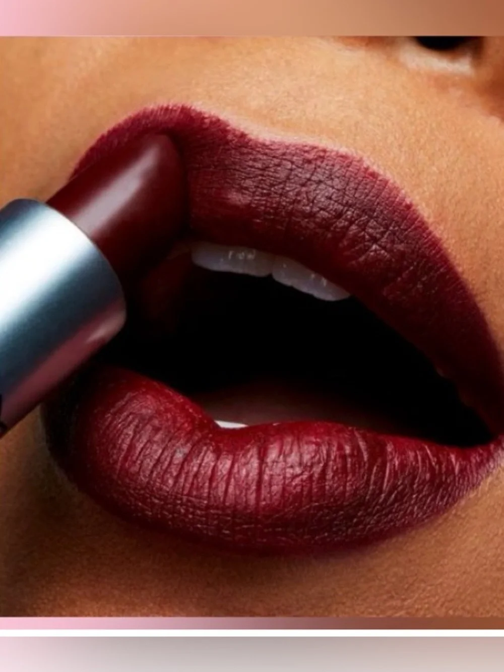 MAC Cosmetics Berry Matte Lipstick - Rich Burgundy Shade - Picture 2 of 4